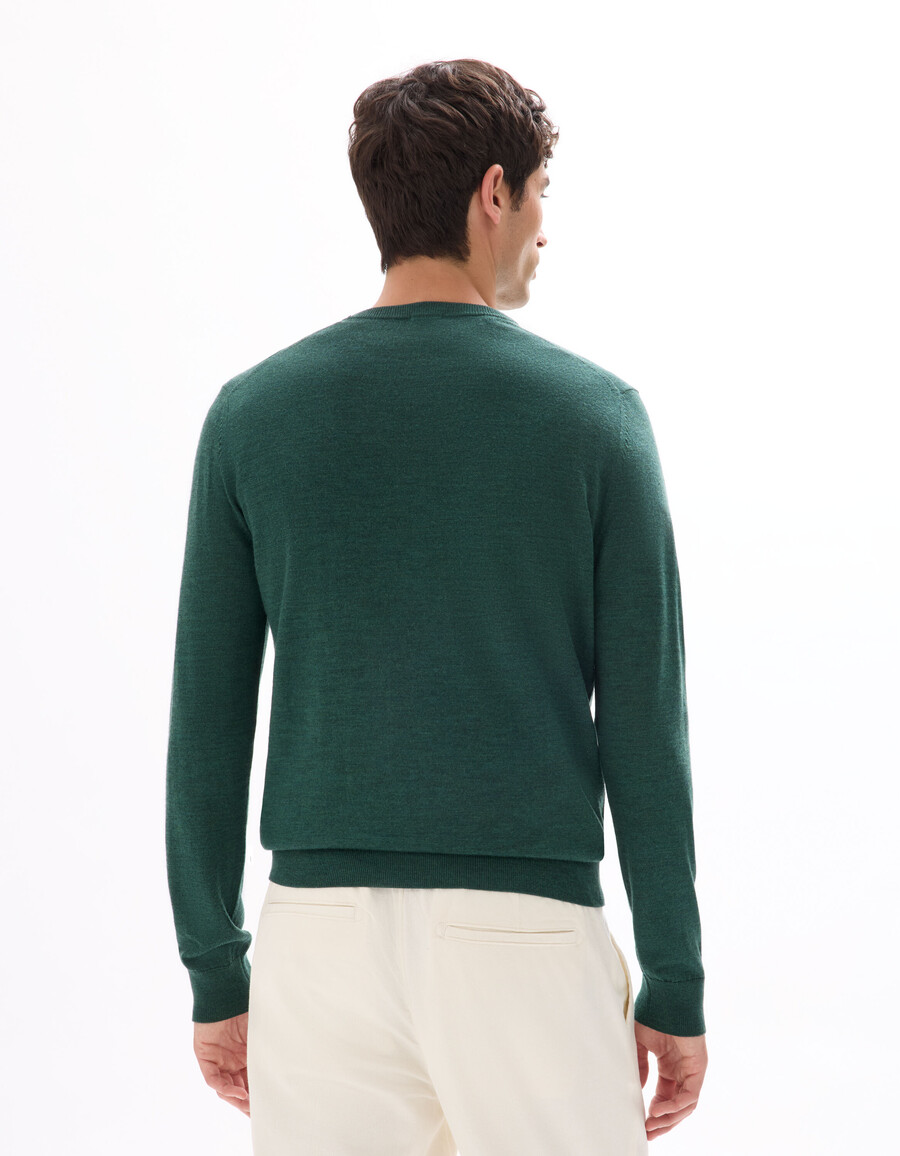 pullover mit v-ausschnitt 100 merinowolle