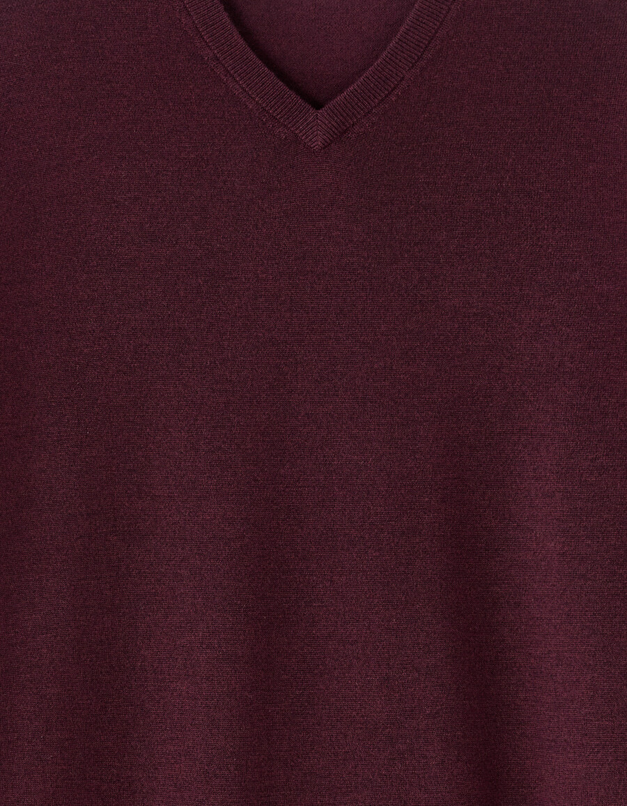 pullover mit v-ausschnitt 100 merinowolle