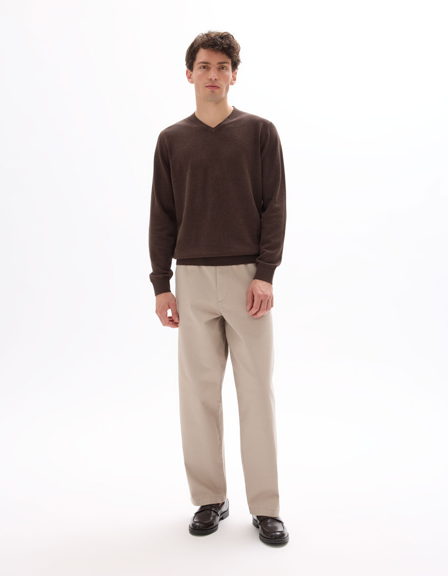 pullover mit v-ausschnitt 100 baumwolle