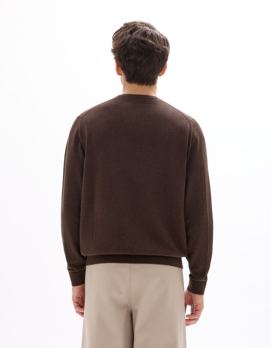 pullover mit v-ausschnitt 100 baumwolle