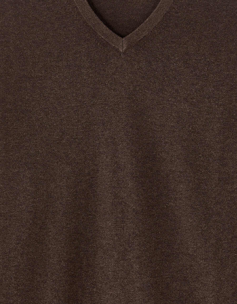 pullover mit v-ausschnitt 100 baumwolle