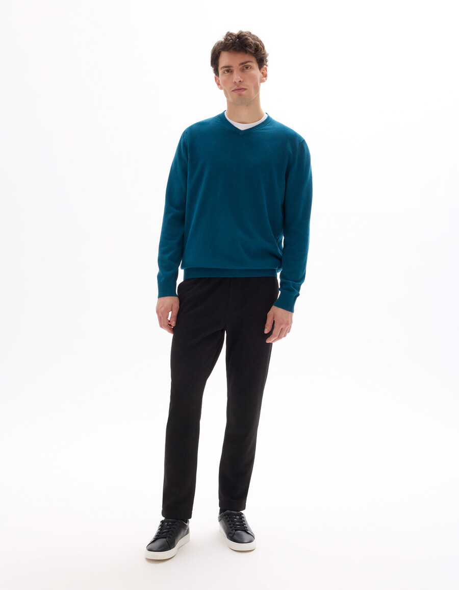 pullover mit v-ausschnitt 100 baumwolle