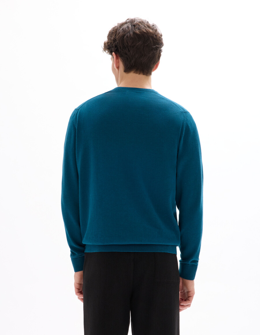 pullover mit v-ausschnitt 100 baumwolle