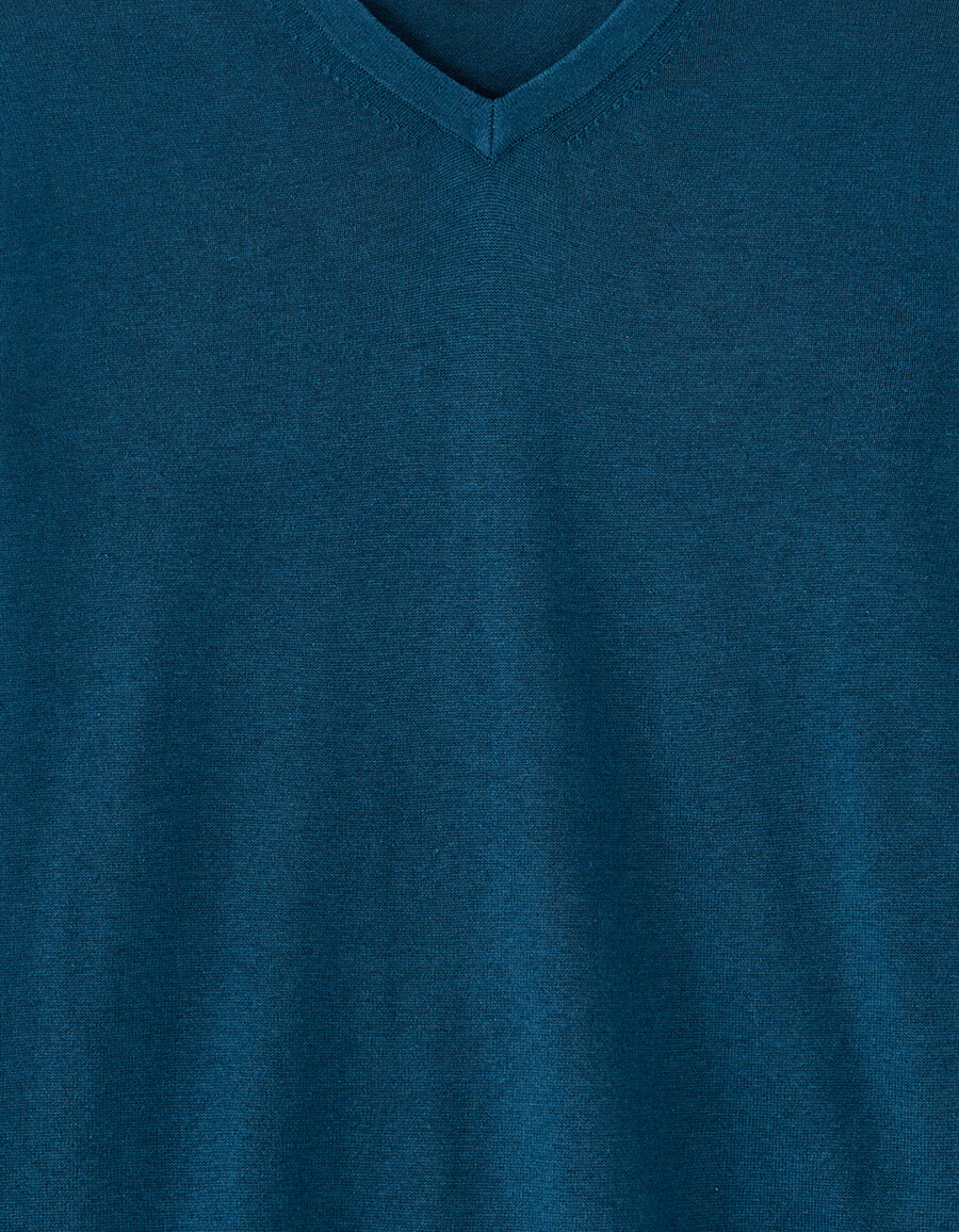 pullover mit v-ausschnitt 100 baumwolle