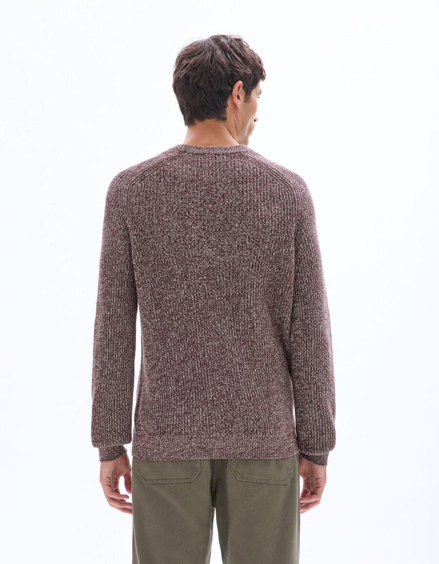 rundhals-baumwollpullover