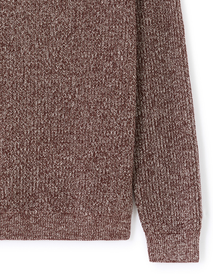 rundhals-baumwollpullover