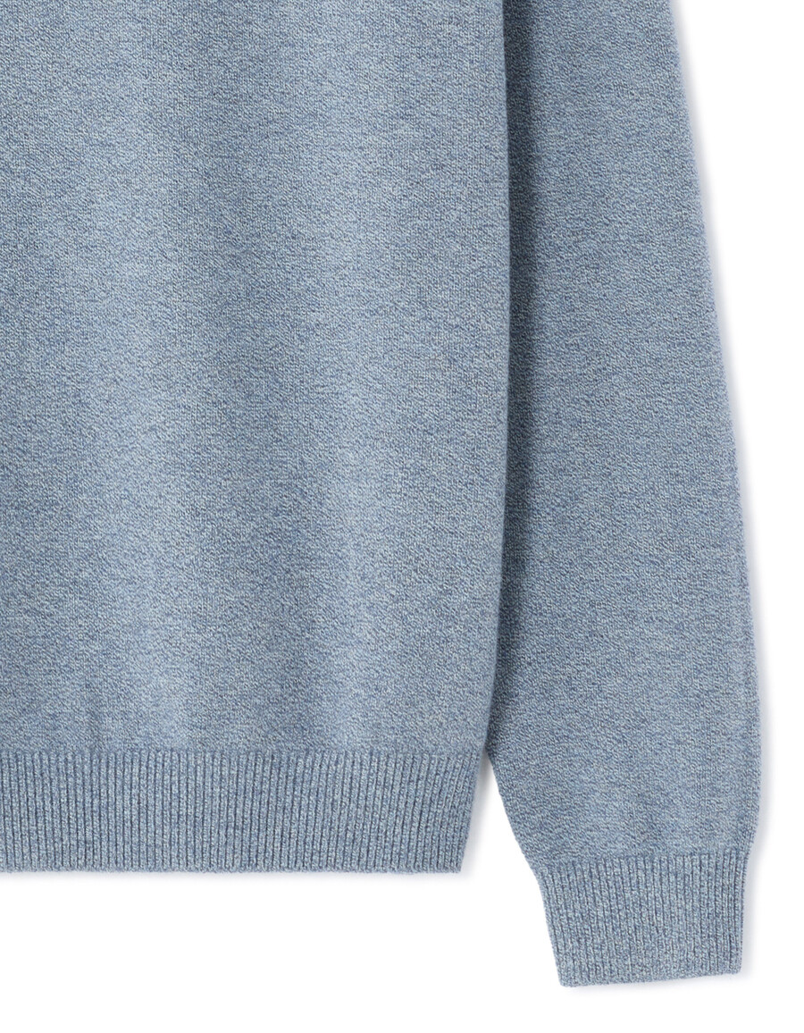 thermolite rundhals-sweater meliert