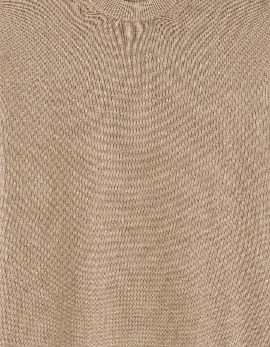 oversized-pullover mit rundhalsausschnitt 100 baumwolle