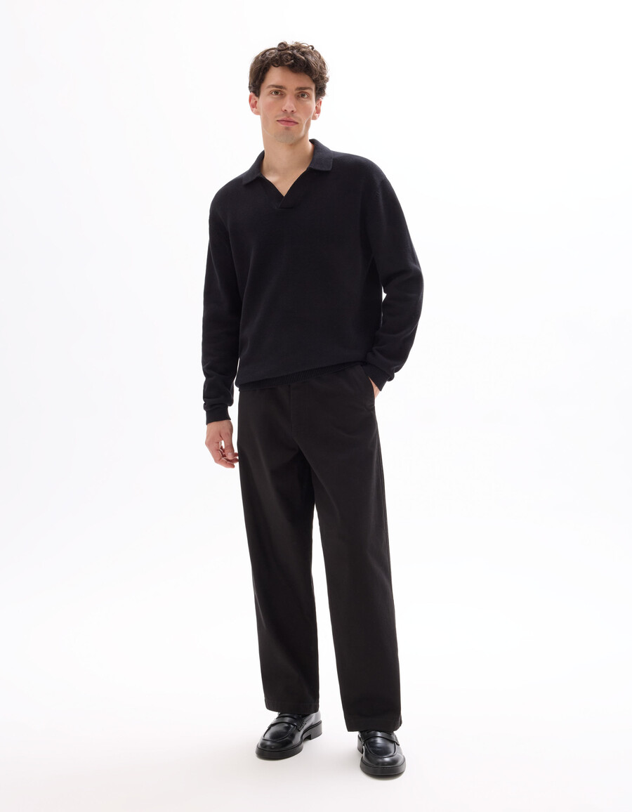 oversized-pullover mit haifischkragen 100 baumwolle