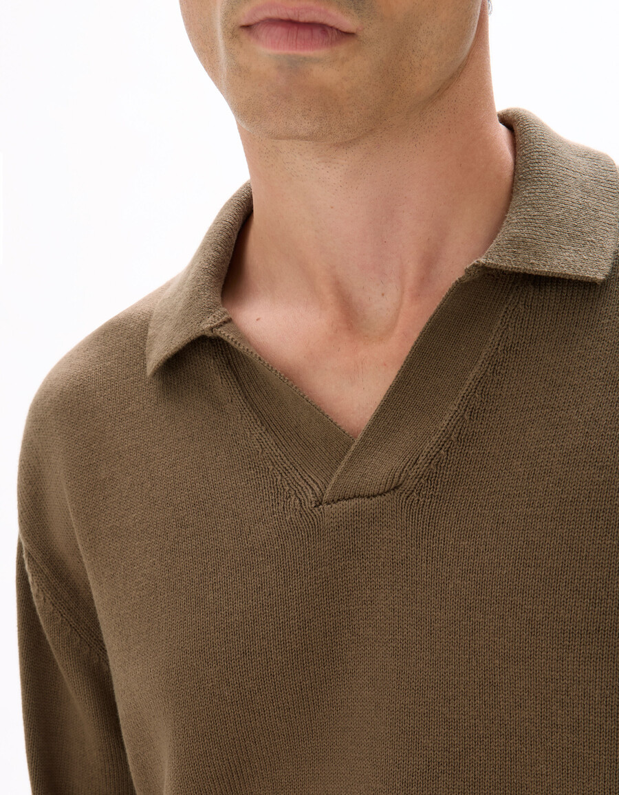 oversized-pullover mit v-ausschnitt 100 baumwolle