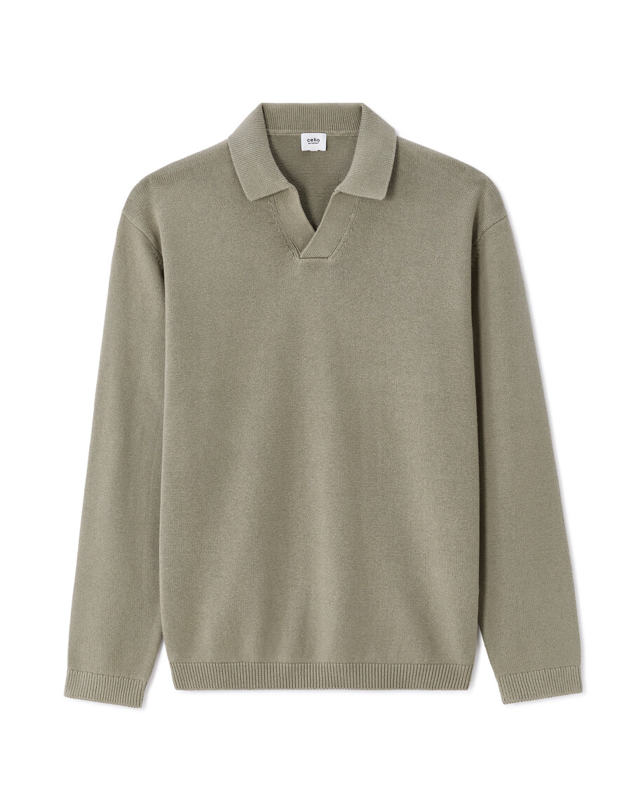 oversized-pullover mit haifischkragen 100 baumwolle