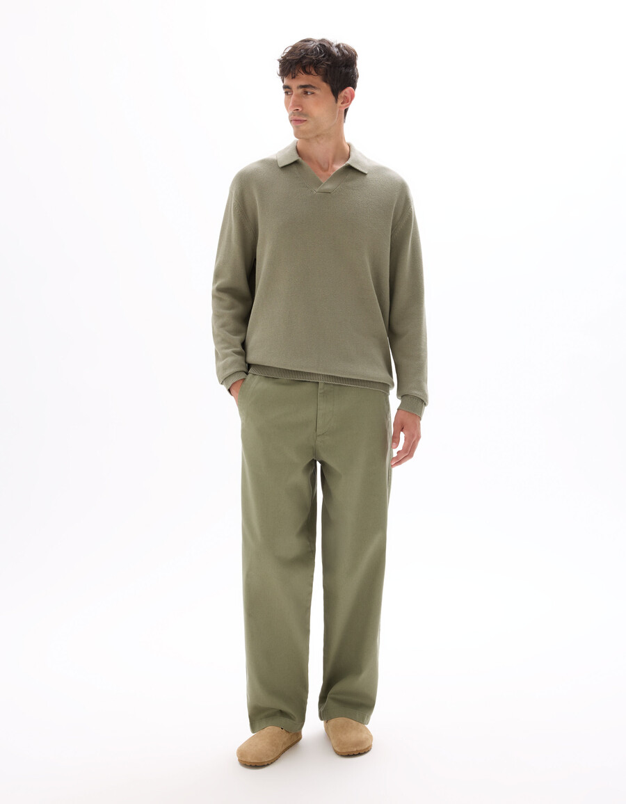 oversized-pullover mit haifischkragen 100 baumwolle
