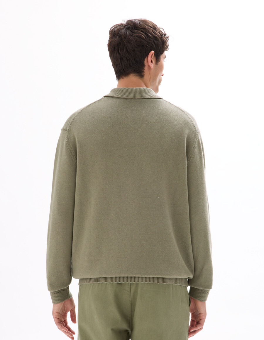 oversized-pullover mit haifischkragen 100 baumwolle