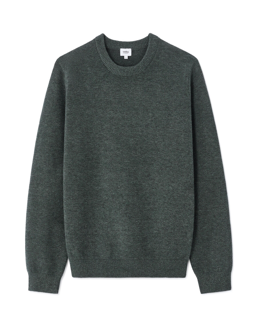 thermolite rundhals-sweater meliert