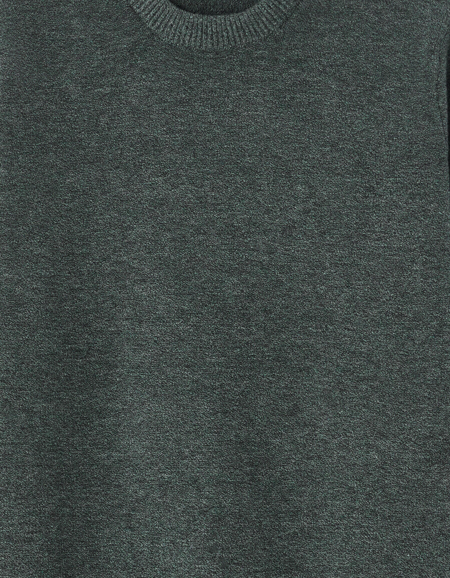 thermolite rundhals-sweater meliert