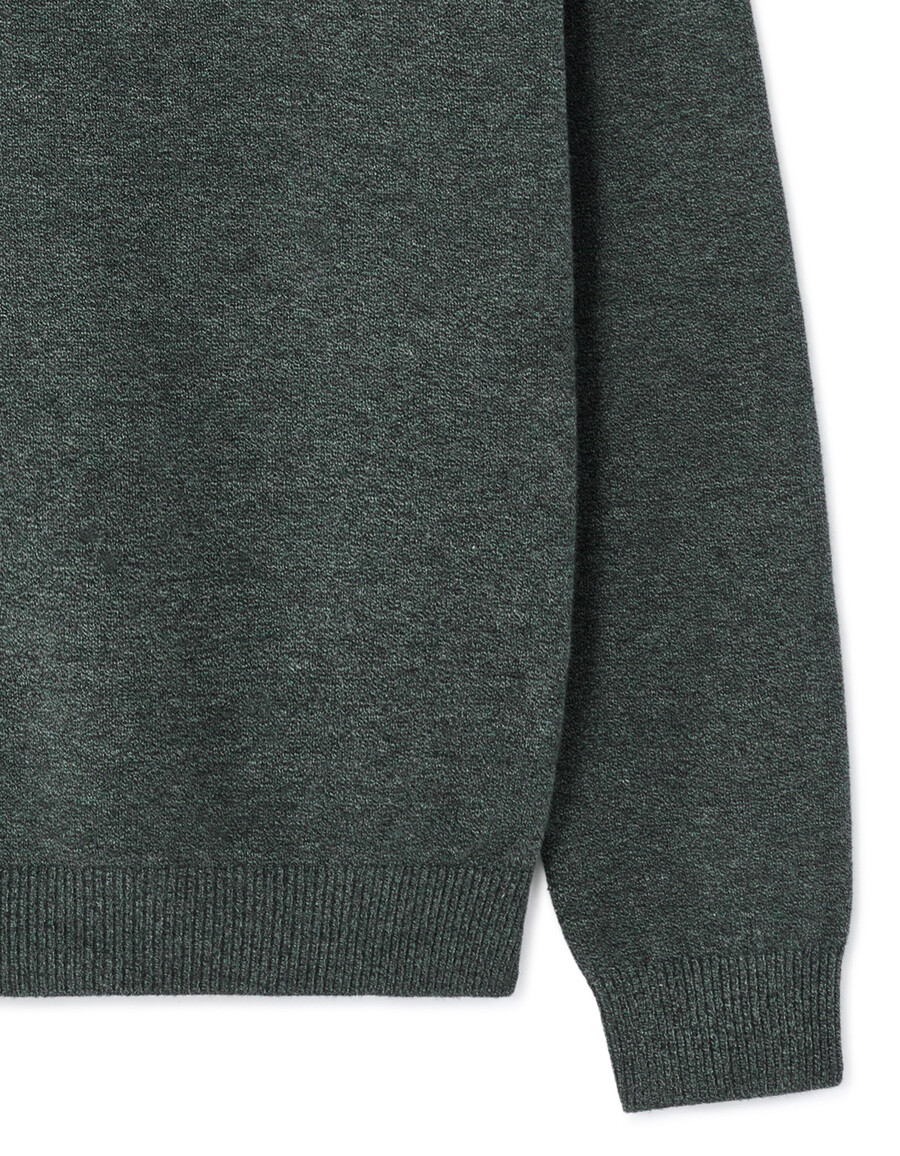 thermolite rundhals-sweater meliert