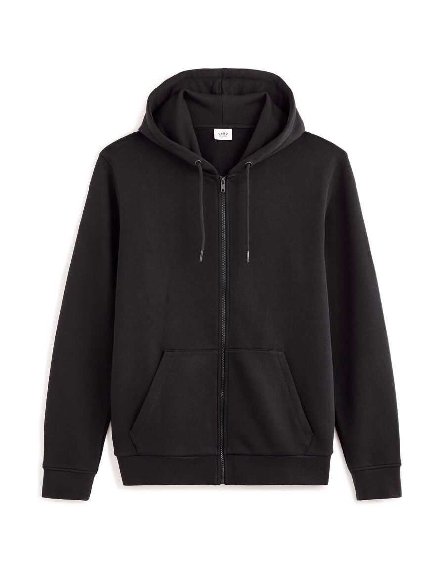 kapuzenpullover mit reißverschluss aus 100 baumwolle