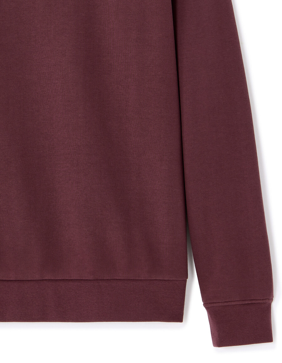 normales rundhals-sweatshirt aus 100 baumwolle
