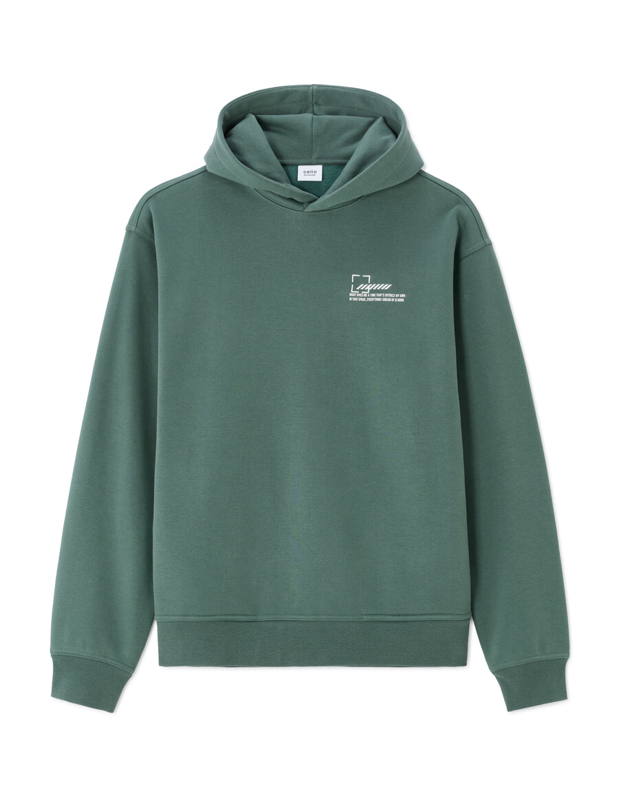 oversized kapuzenpullover mit asiatischem muster