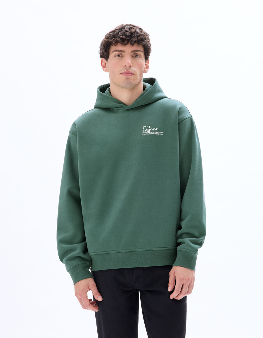 oversized kapuzenpullover mit asiatischem muster