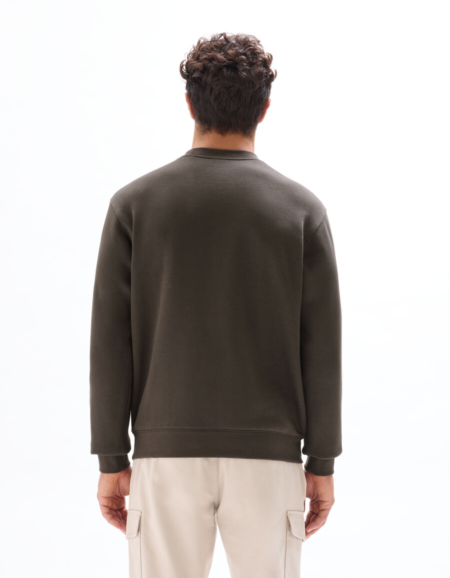 sweatshirt mit rundhalsausschnitt und regulärer passform und asiatischem muster