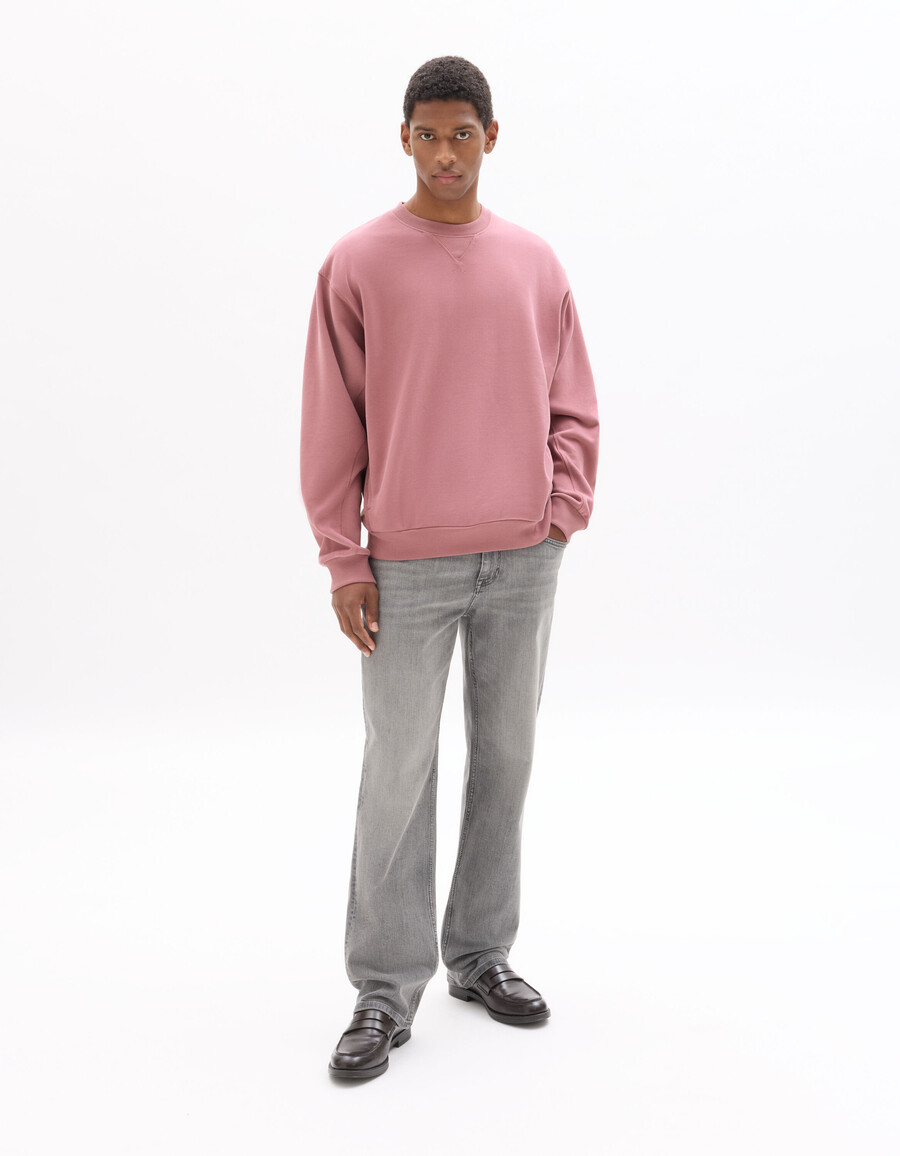 oversized-sweatshirt mit rundhalsausschnitt