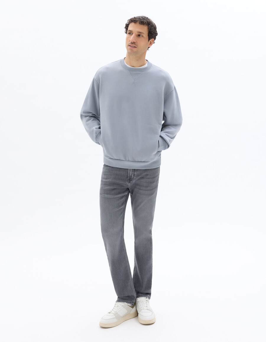 oversized-sweatshirt mit rundhalsausschnitt