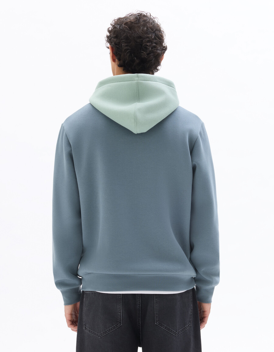 kapuzenpullover mit farbblock-design in regulärer passform