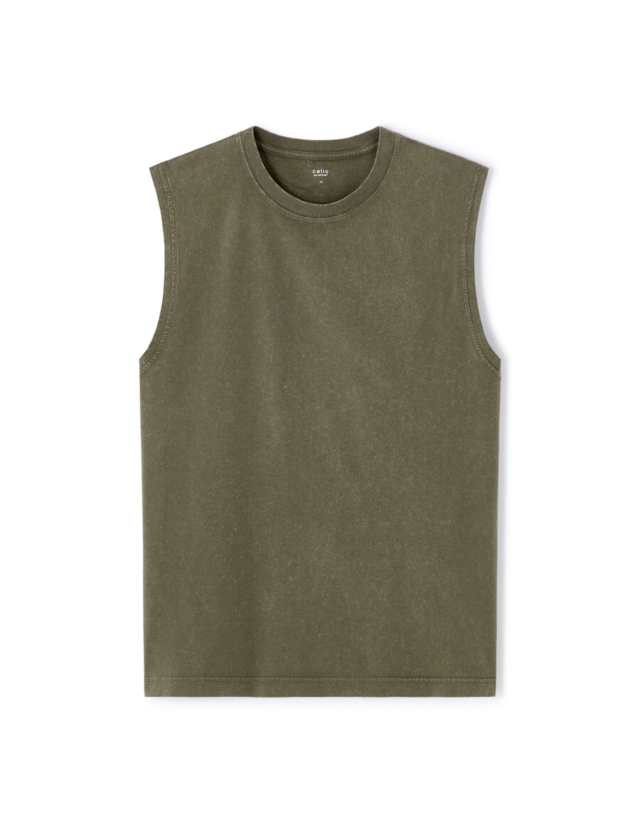 kastenförmiges tanktop mit rundhalsausschnitt 100 baumwolle