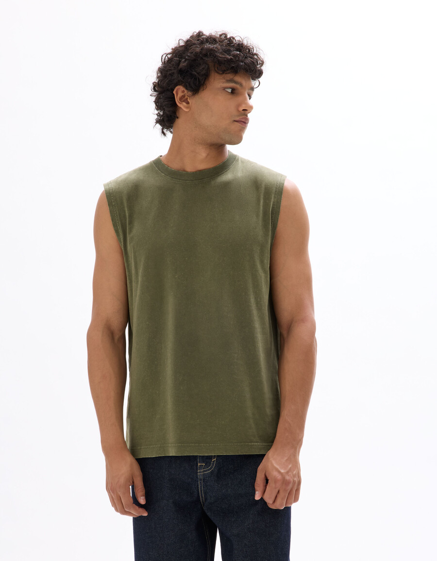 kastenförmiges tanktop mit rundhalsausschnitt 100 baumwolle