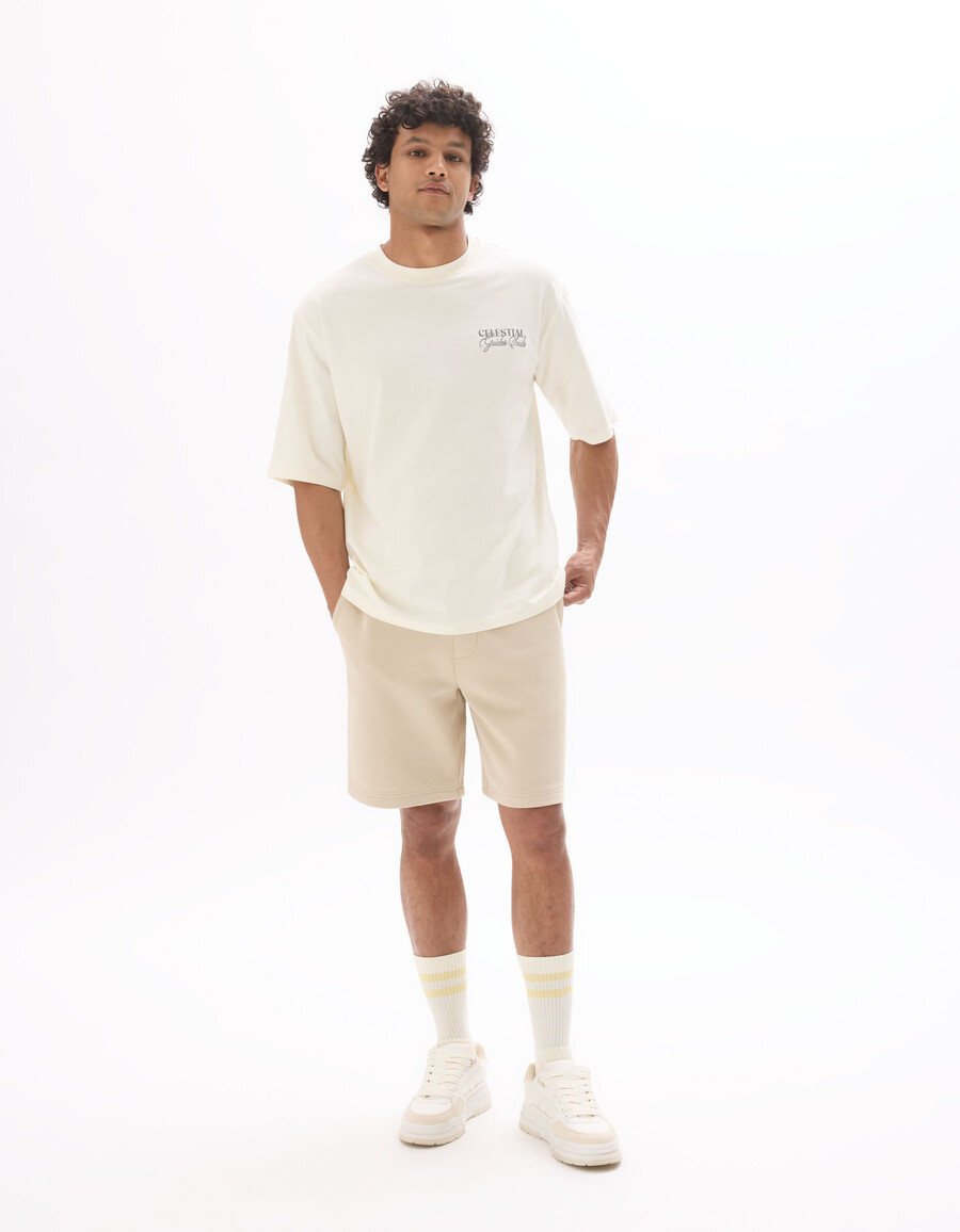 oversized-t-shirt mit rundhalsausschnitt 100 baumwolle astro-print