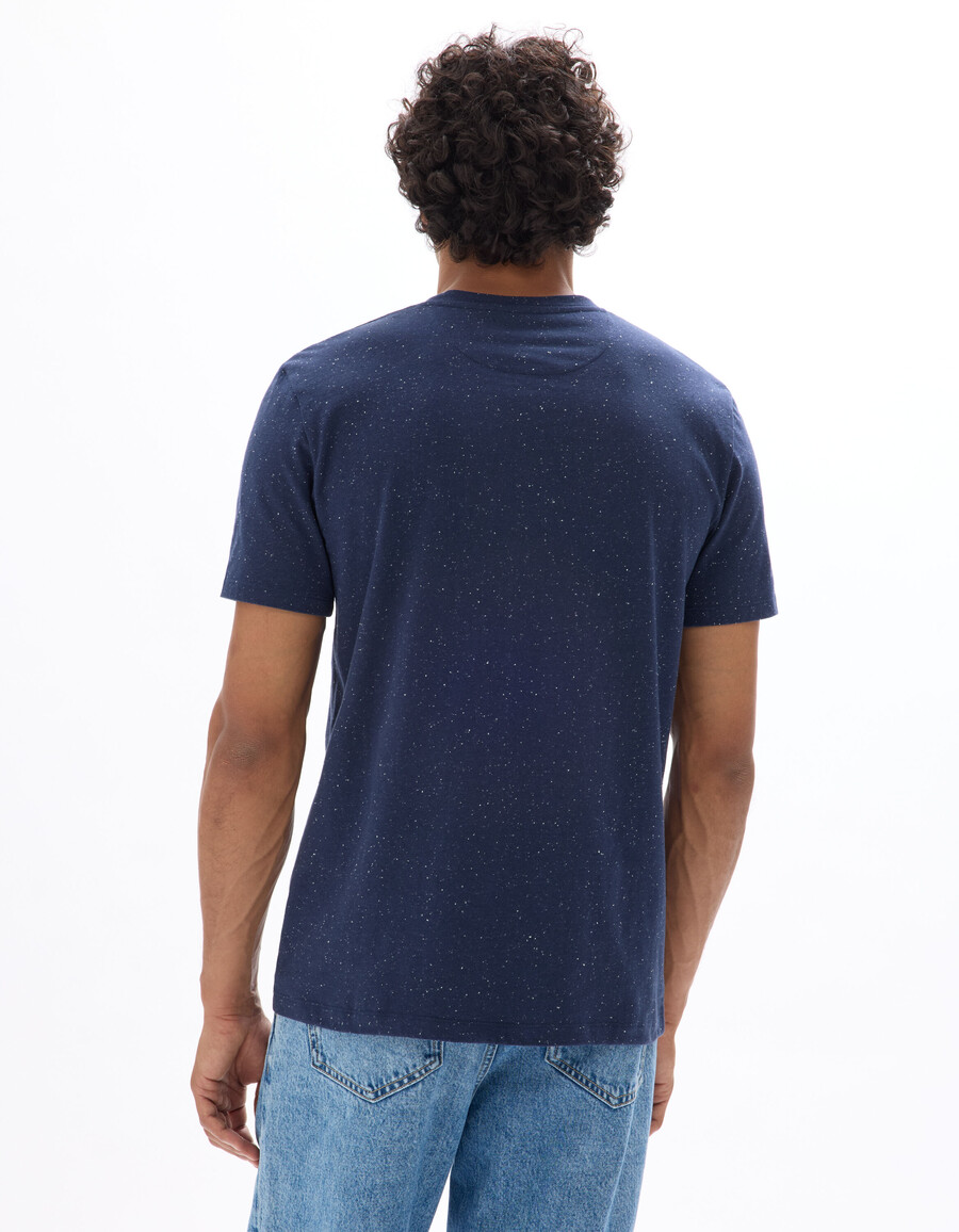 regular fit rundhals-t-shirt mit prägung