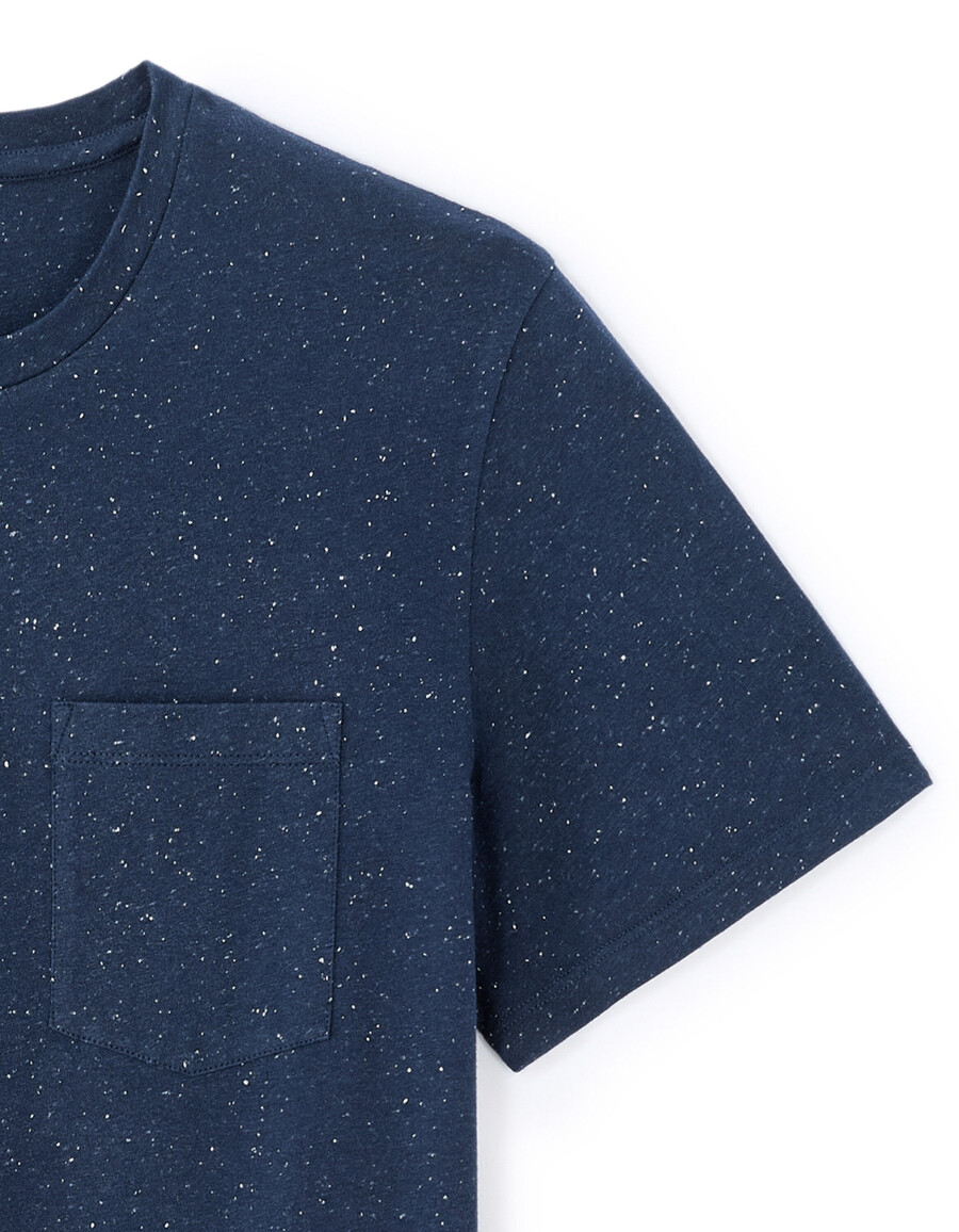 regular fit rundhals-t-shirt mit prägung