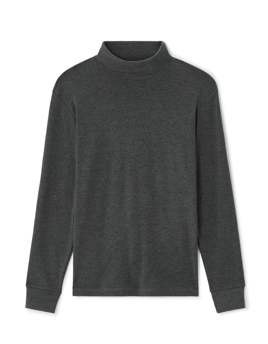 langärmeliges rollkragen-t-shirt
