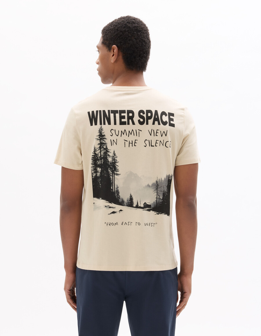 regular fit rundhals-t-shirt aus 100 baumwolle