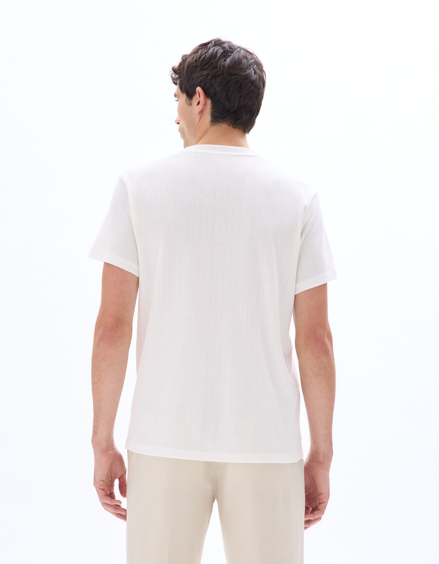 regular fit henley-rippstrick-t-shirt