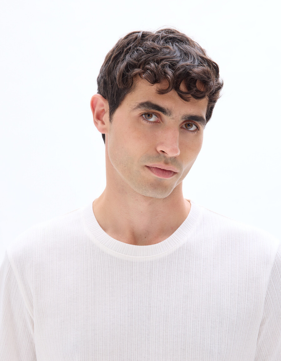 regular fit henley-rippstrick-t-shirt