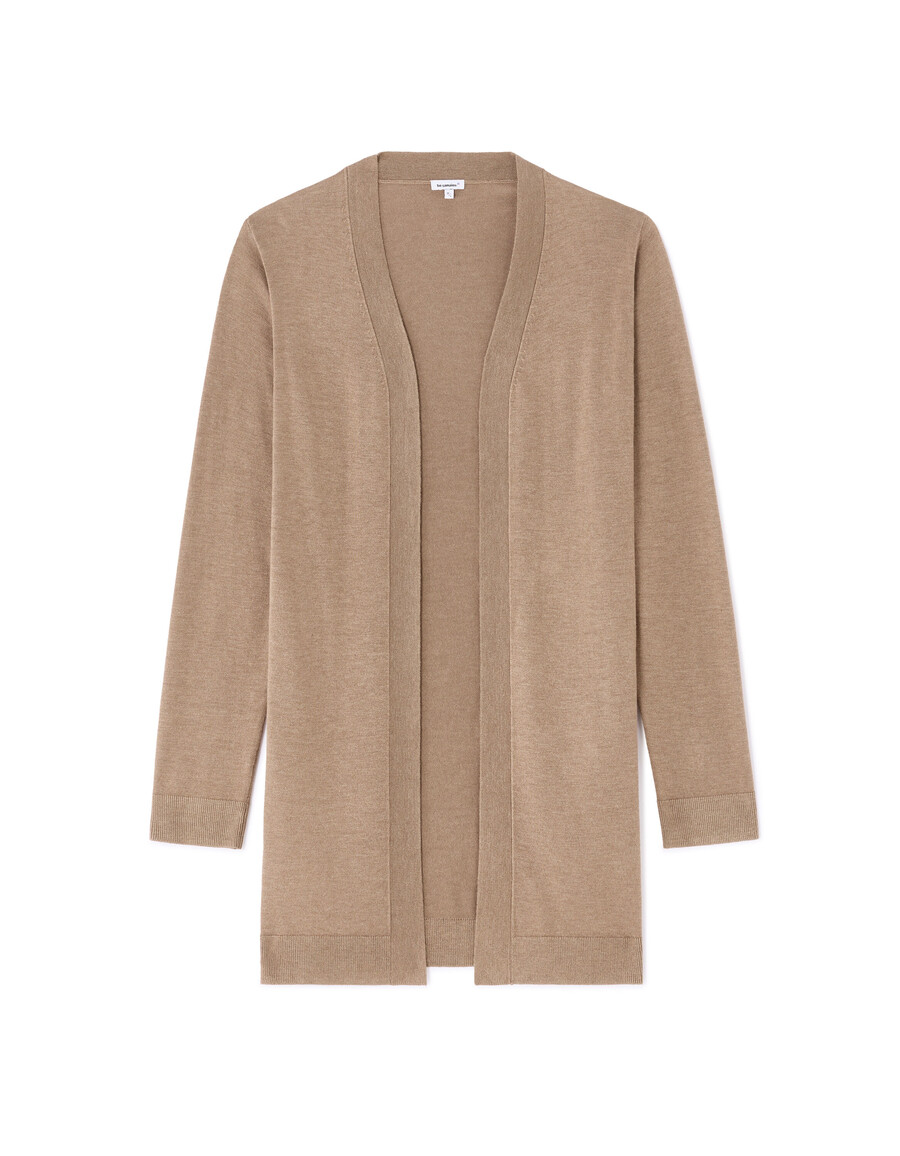 langer feinstrick-cardigan