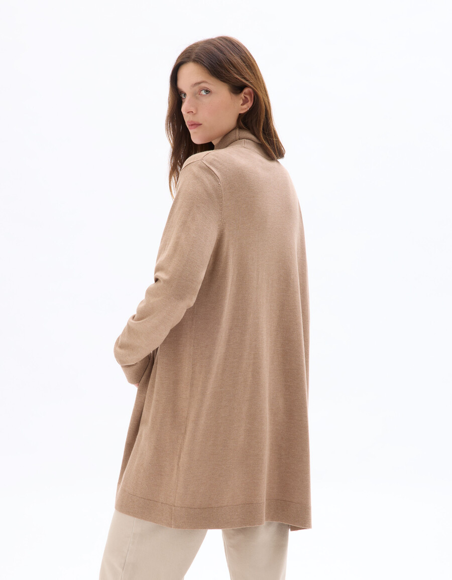 langer feinstrick-cardigan