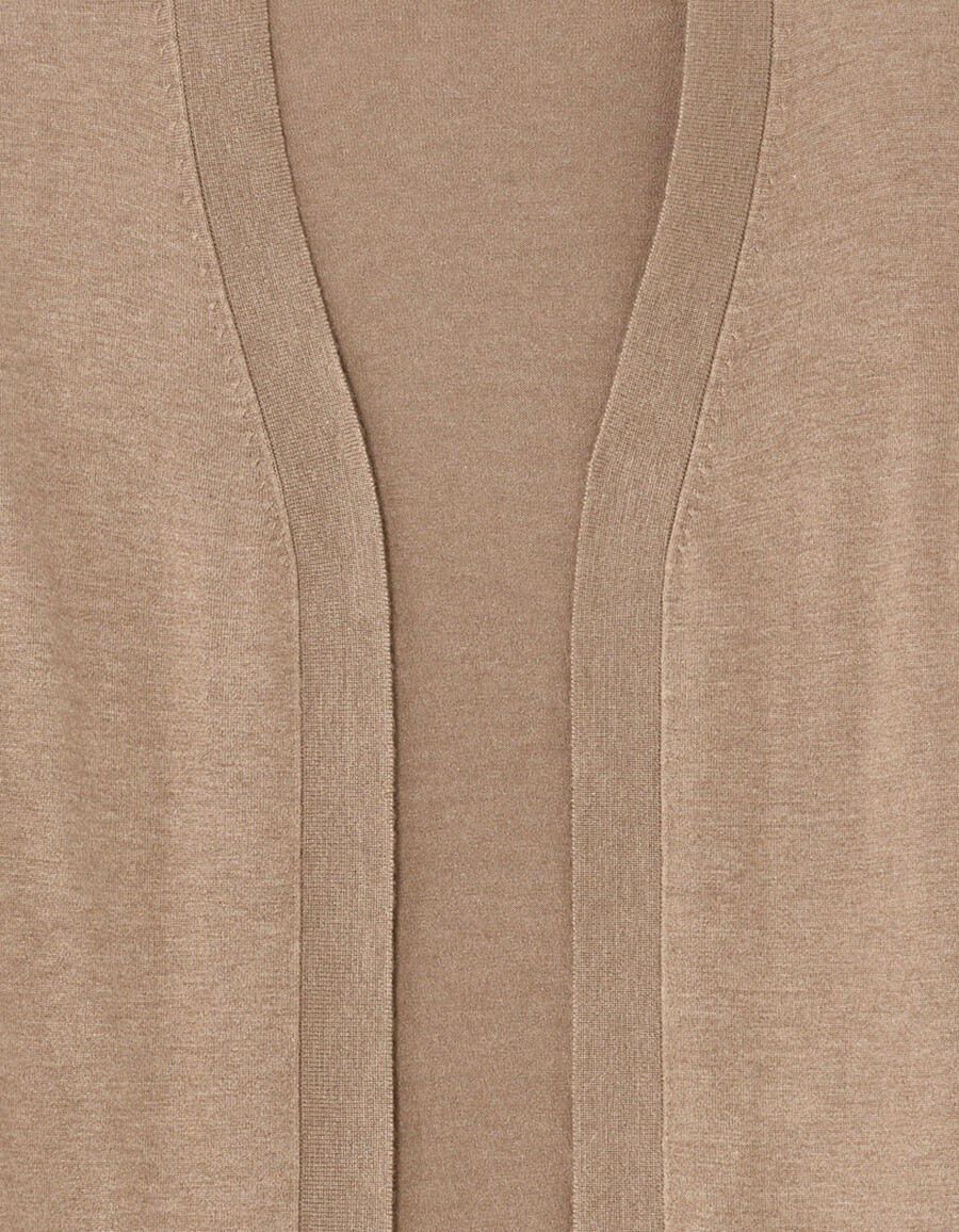 langer feinstrick-cardigan