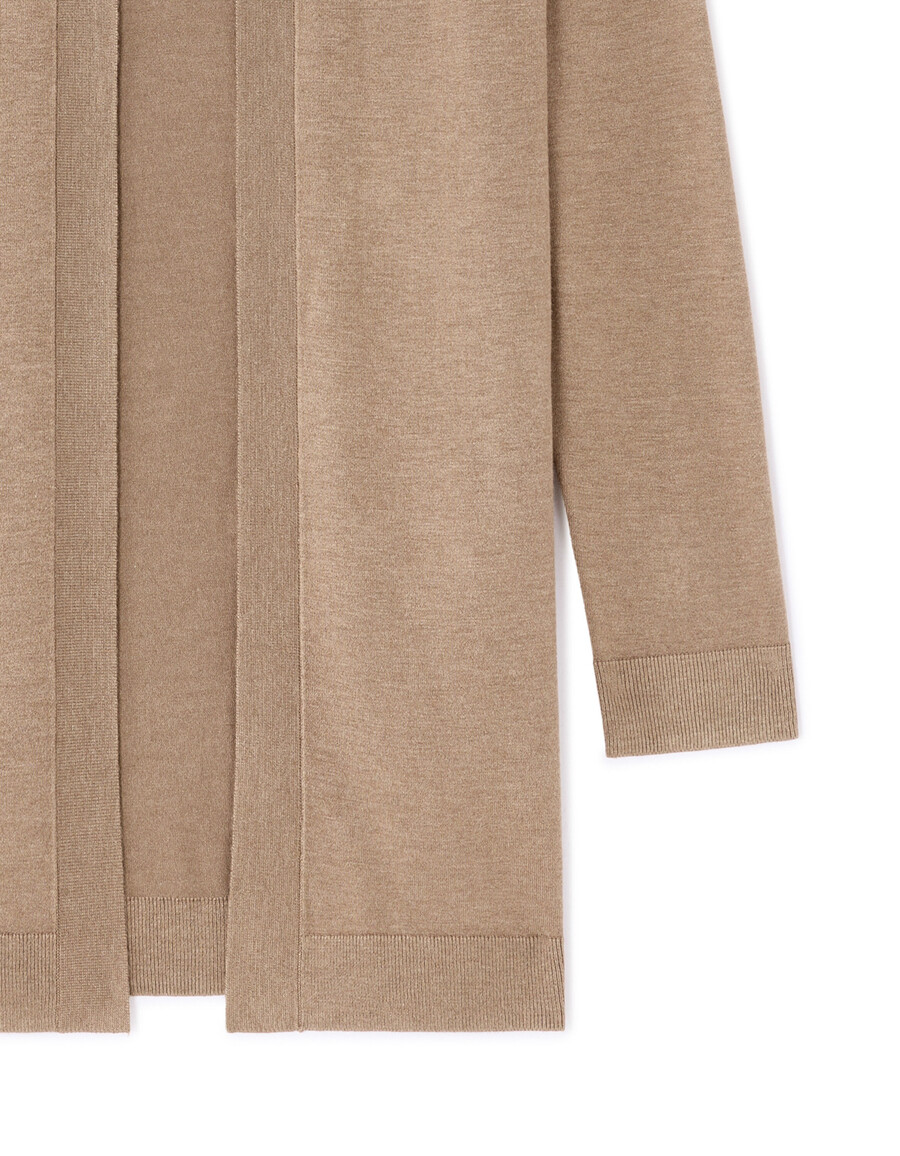 langer feinstrick-cardigan