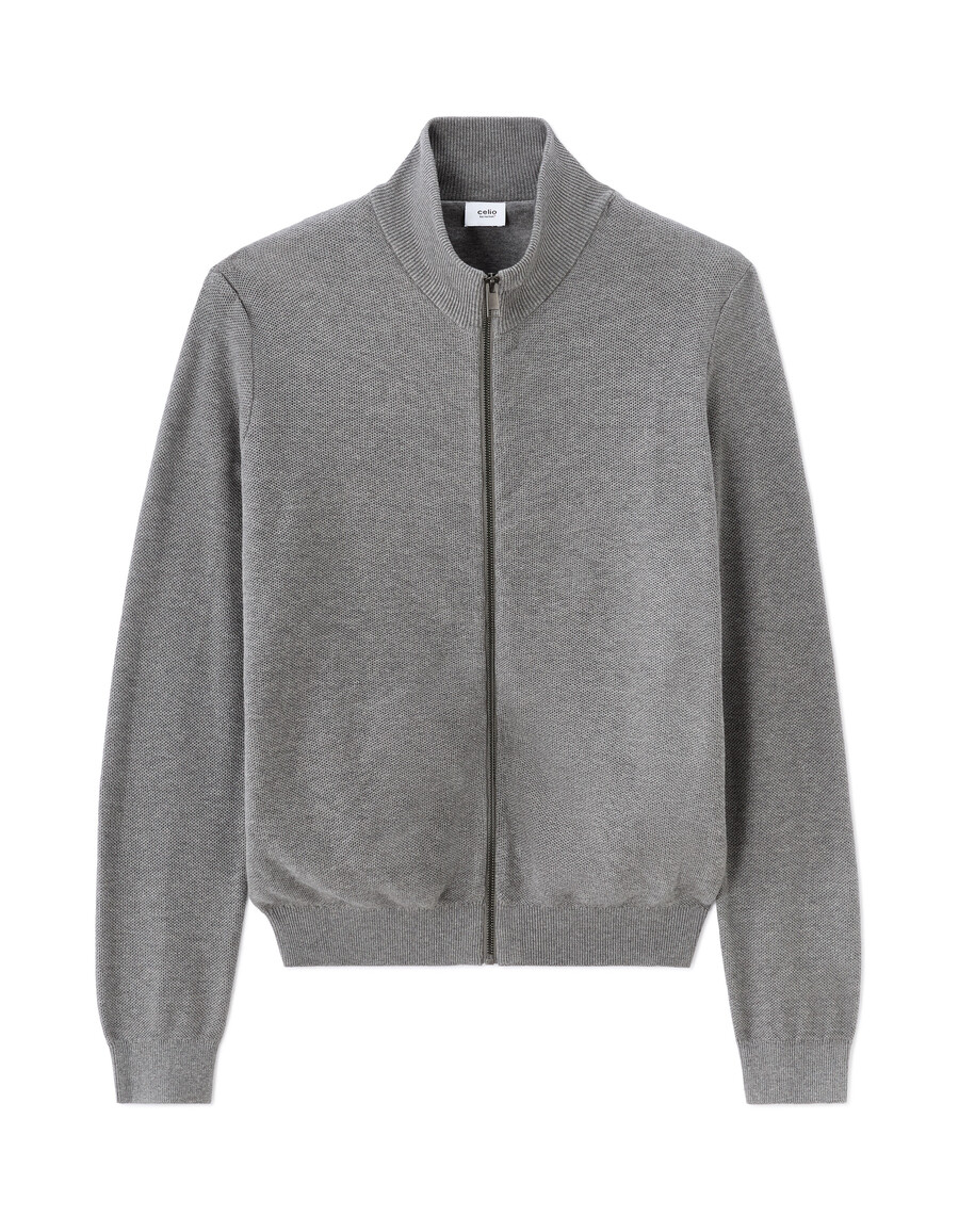 strickjacke aus 100 baumwoll-piqué