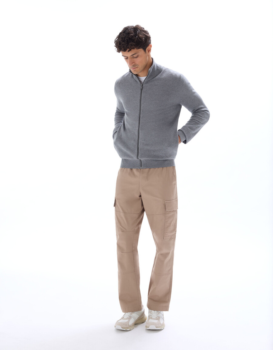 strickjacke aus 100 baumwoll-piqué