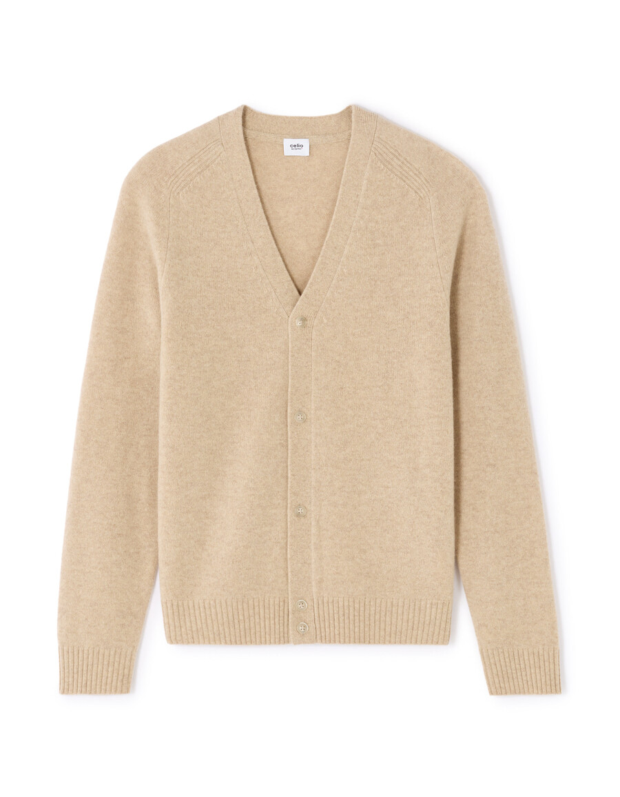 heathered cardigan 100 lammwolle