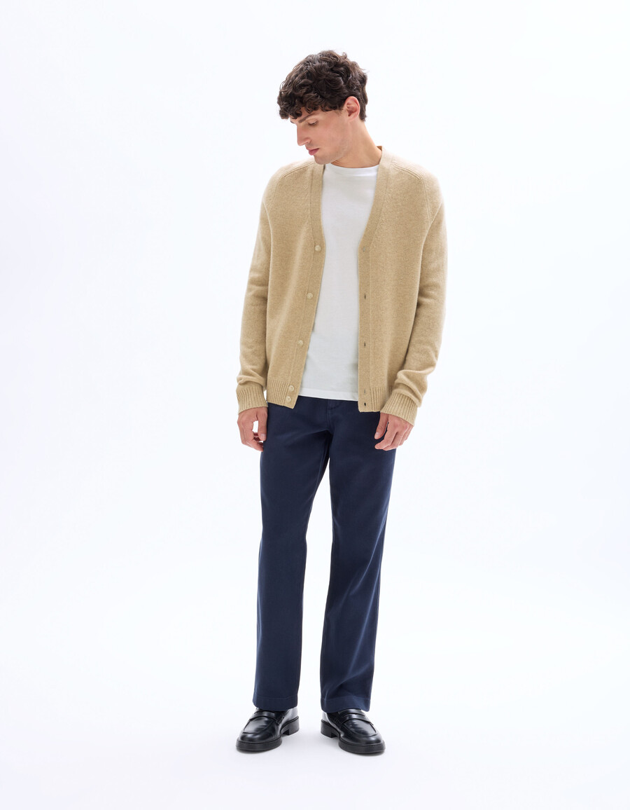 heathered cardigan 100 lammwolle