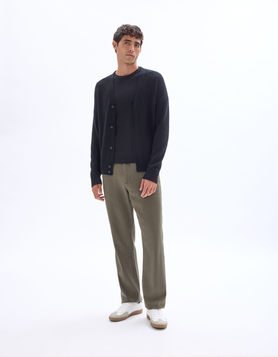 heathered cardigan 100 lammwolle