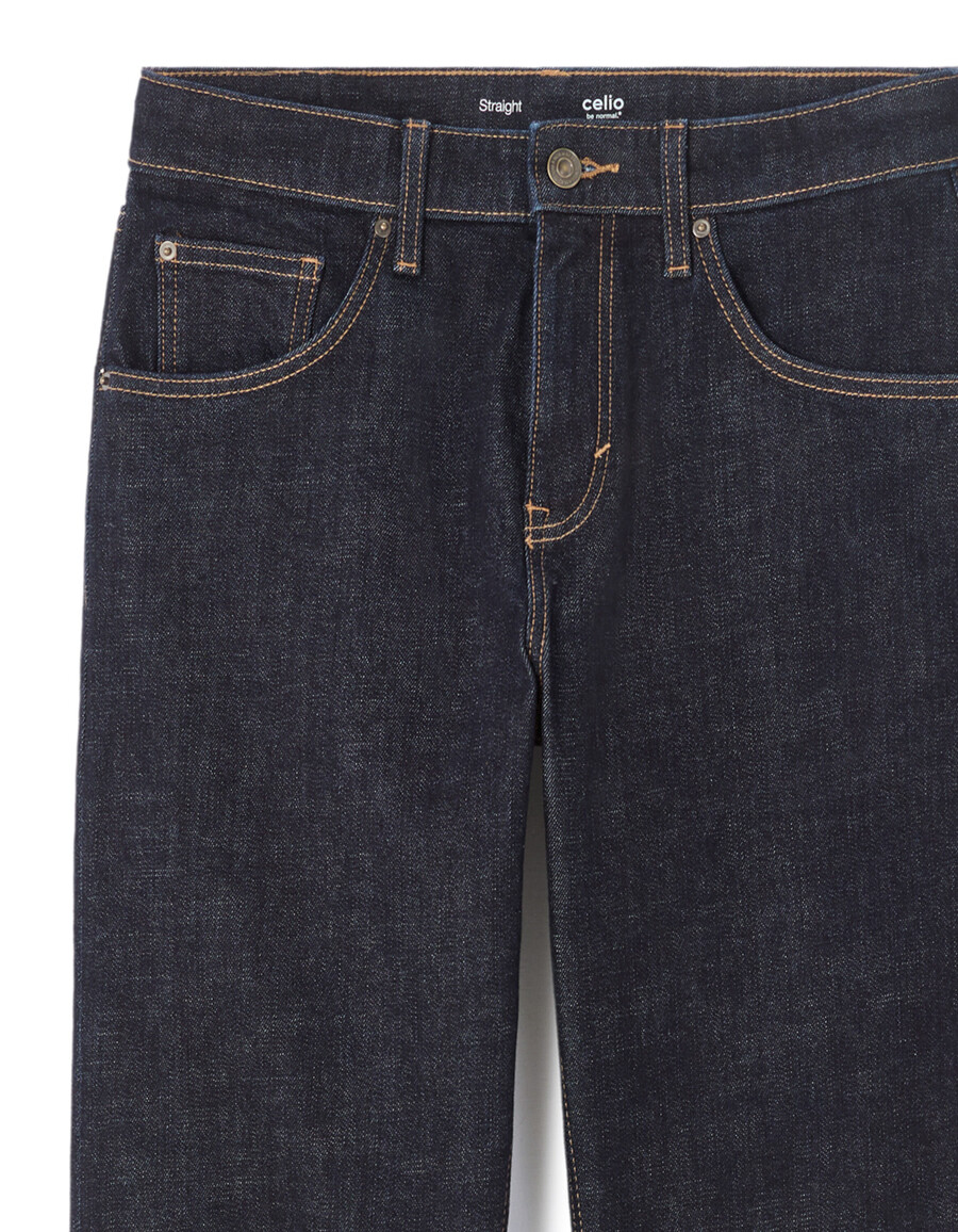 straight jeans aus thermolite stretch-baumwolle